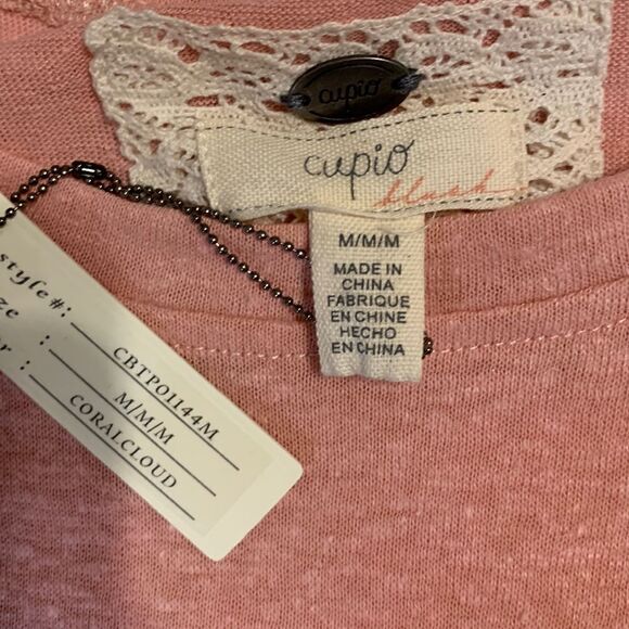 Cupio Size Medium sleeveless top in coral - Picture 5 of 11